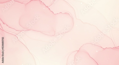 Abstract fluid art background with soft pink and beige colors and flowing patterns