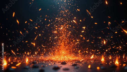 Wallpaper Mural Fire. Igniting dry twigs. Nighttime in the woods around the campfire. Torontodigital.ca