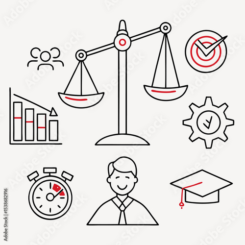 set of icons for business