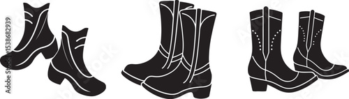 black and white shoes
