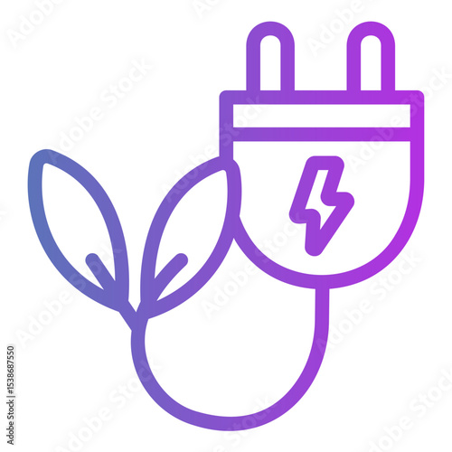plug Gradient icon