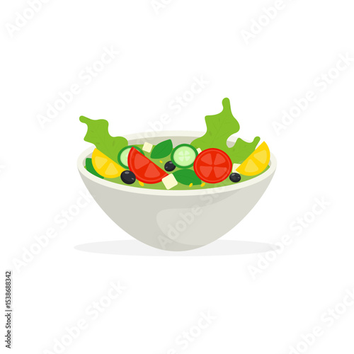 Salad icon . Vector illustration