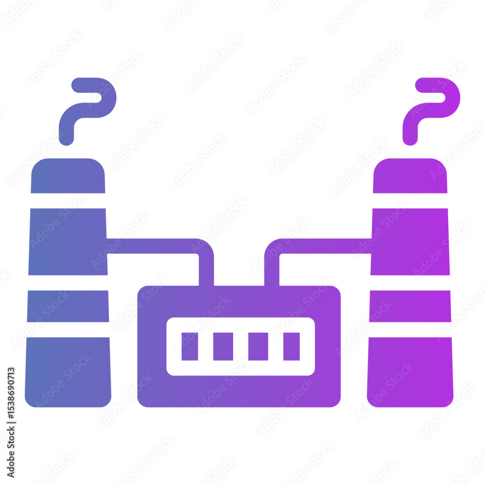 Obraz premium geothermal energy Gradient icon