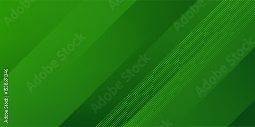 Abstract green sporty background template vector with shiny lines and lights. Green background with strong pattern design.Eps10 vector