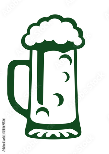 Biere verre alcool mousse dessin