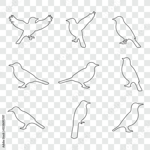Flat and Minimal crow icon vector illustration isolated on white background an bart icon