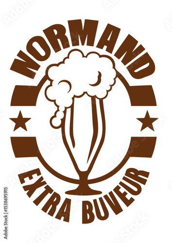 normand extra buveur biere logo alcool humour