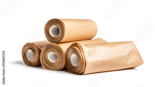 Biodegradable poop bags for pets in roll format