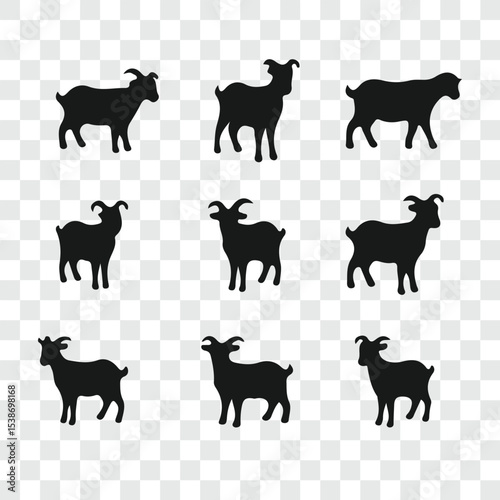 Cute facial expression icon of the sheep