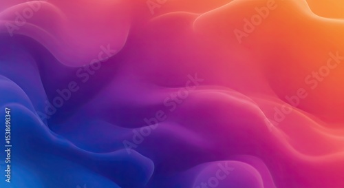 Abstract vibrant colorful fluid shapes with smooth gradients and artistic flowing style
