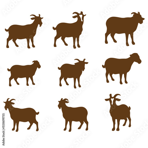 Cute facial expression icon of the sheep