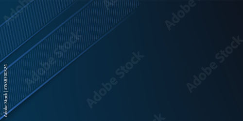 Blue Background. Dark blue abstract background geometry shine and layer element vector for presentation design.