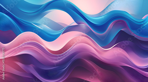Vibrant abstract composition featuring