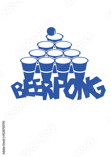 beer pong verre gobelet cup balle logo
