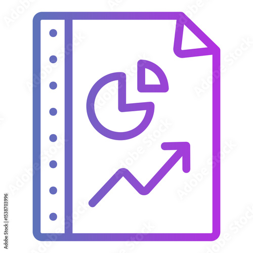 annual report Gradient icon