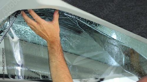 The master tints car windows. The detaling studio.