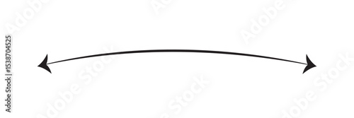 Double side arrow icon, distance concept double side arrow icon. left and right side arrow icon.