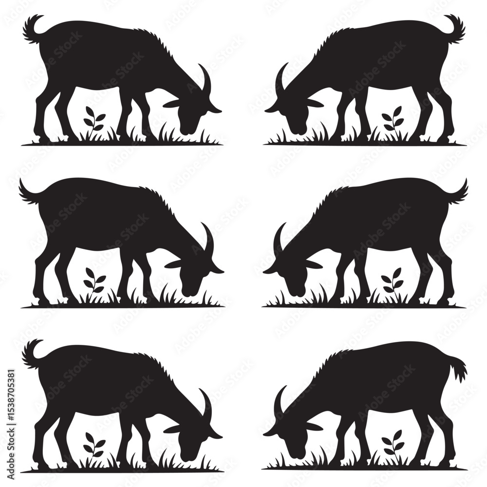 Fototapeta premium High-Impact Goat Vector Design – Dynamic and Versatile Animal Illustration for Branding and Commercial Projects with Clean Minimalist Style . Thank You .
