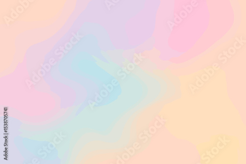 Soft pastel gradient vector background with a gentle blur effect. Abstract colorful mesh wallpaper with a noise grain texture. Aesthetic unicorn or rainbow color palette for banners.