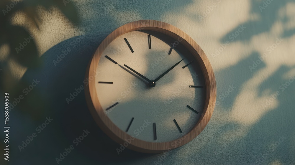 custom made wallpaper toronto digitalSimple wall clock in sunlight