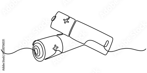 Continuous one line drawing of battery charging vector illustration, Continuous one line drawing of battery charging vector illustration, Continuous one line drawing of battery charging Lightning. 