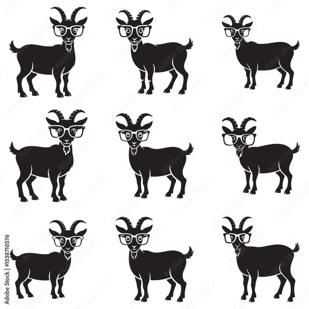 Fototapeta premium High-Impact Goat Vector Design – Dynamic and Versatile Animal Illustration for Branding and Commercial Projects with Clean Minimalist Style . Thank You .