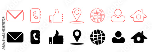 vector illustration of a set