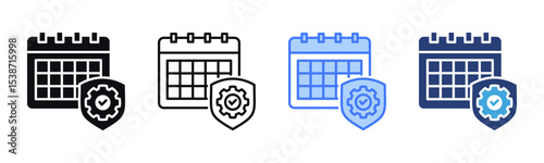 Reliability icon sheet multiple style collection