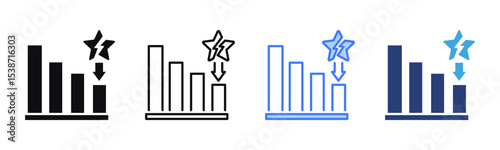 Reputation Loss icon sheet multiple style collection