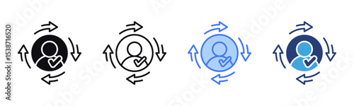 Consistency icon sheet multiple style collection