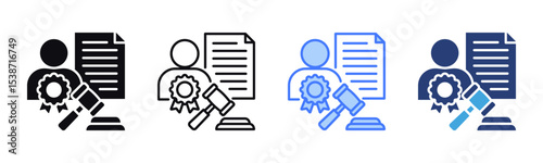 Authoritative icon sheet multiple style collection