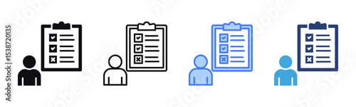 Assessment icon sheet multiple style collection