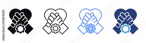 Support icon sheet multiple style collection