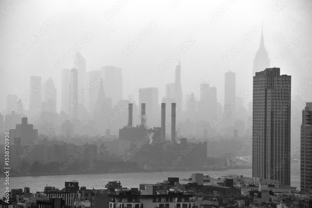 Naklejka premium Manhattan Skyline