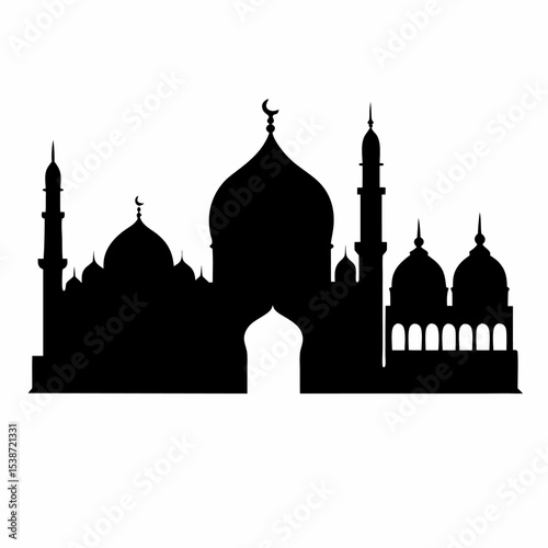 taj mahal vector illustration