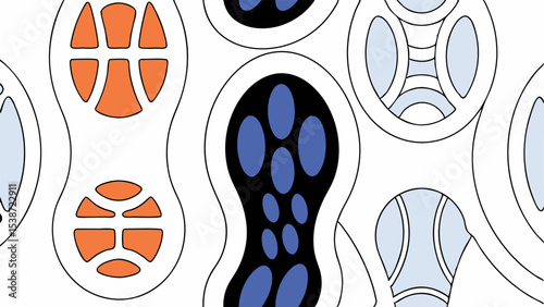 Abstract Shoe Sole Patterns