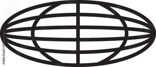 World abstract concept design. retro futuristic design element. Vector de un mundo en concepto abstracto.
