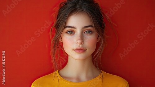 A young woman with a radiant smile.