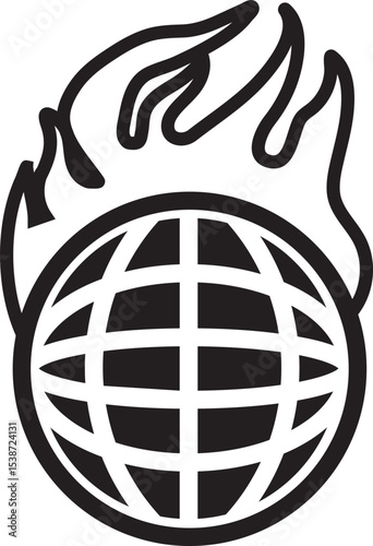 World abstract concept design. retro futuristic design element. Vector de un mundo en concepto abstracto.