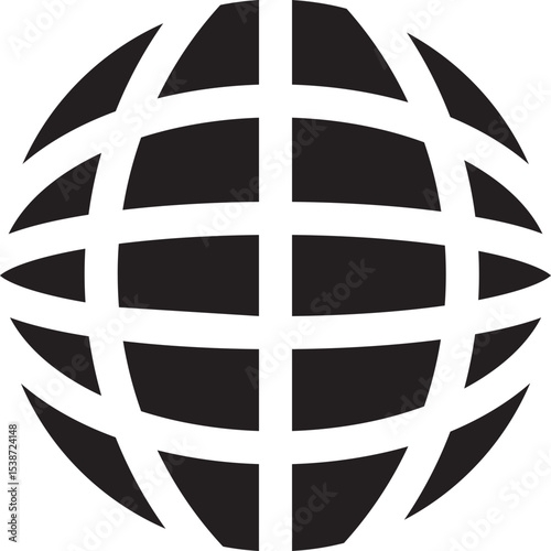 World abstract concept design. retro futuristic design element. Vector de un mundo en concepto abstracto.