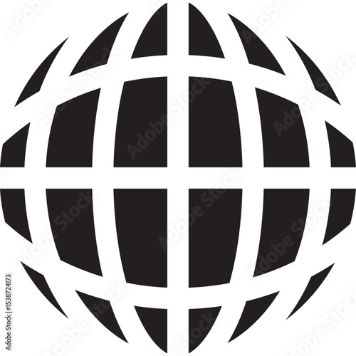 World abstract concept design. retro futuristic design element. Vector de un mundo en concepto abstracto.