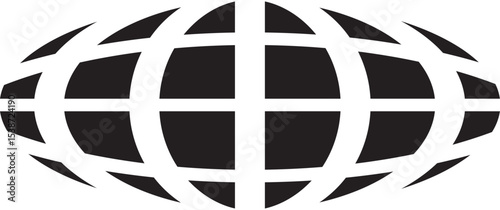 World abstract concept design. retro futuristic design element. Vector de un mundo en concepto abstracto.