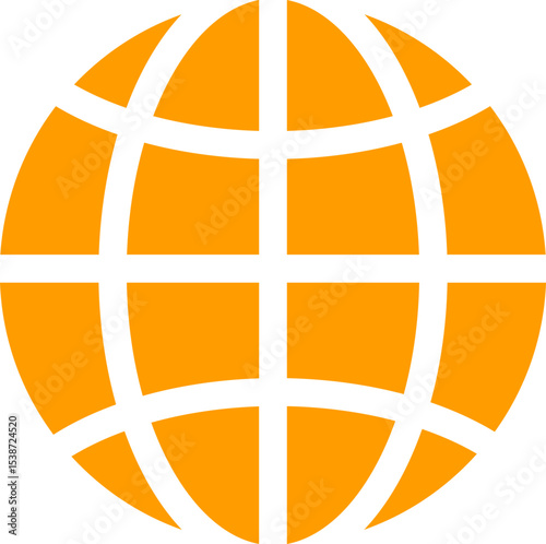 Orange World abstract concept design. retro futuristic design element. Vector de un mundo en concepto abstracto.