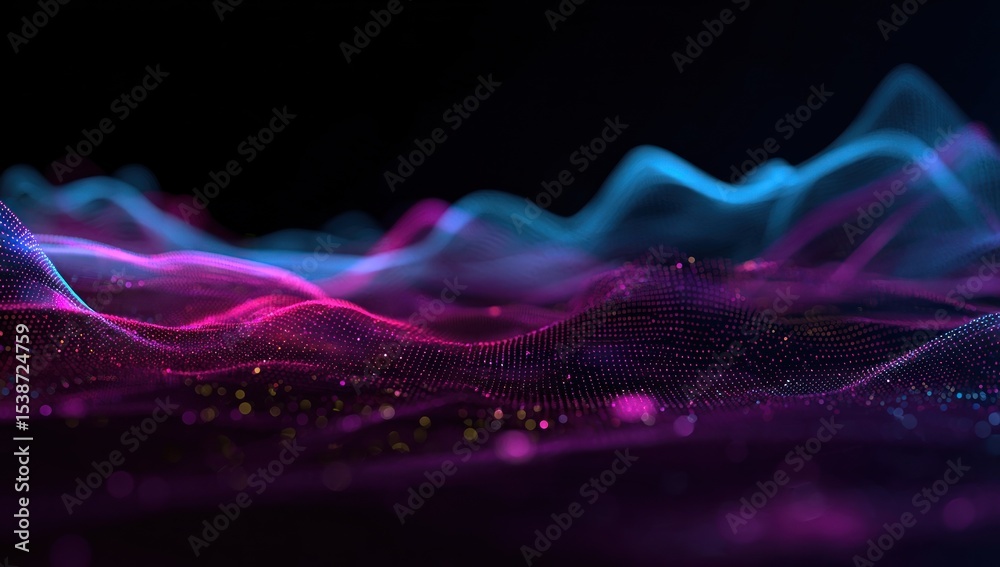 Fototapeta premium Abstract digital landscape (2)