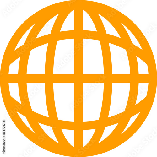 Orange World abstract concept design. retro futuristic design element. Vector de un mundo en concepto abstracto.