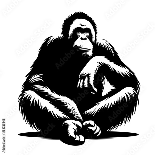 Orangutan Powerful Portrait Of Endangered Ape