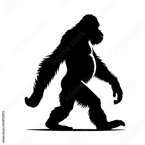 Bigfoot Silhouette Mysterious Cryptid Of Wild