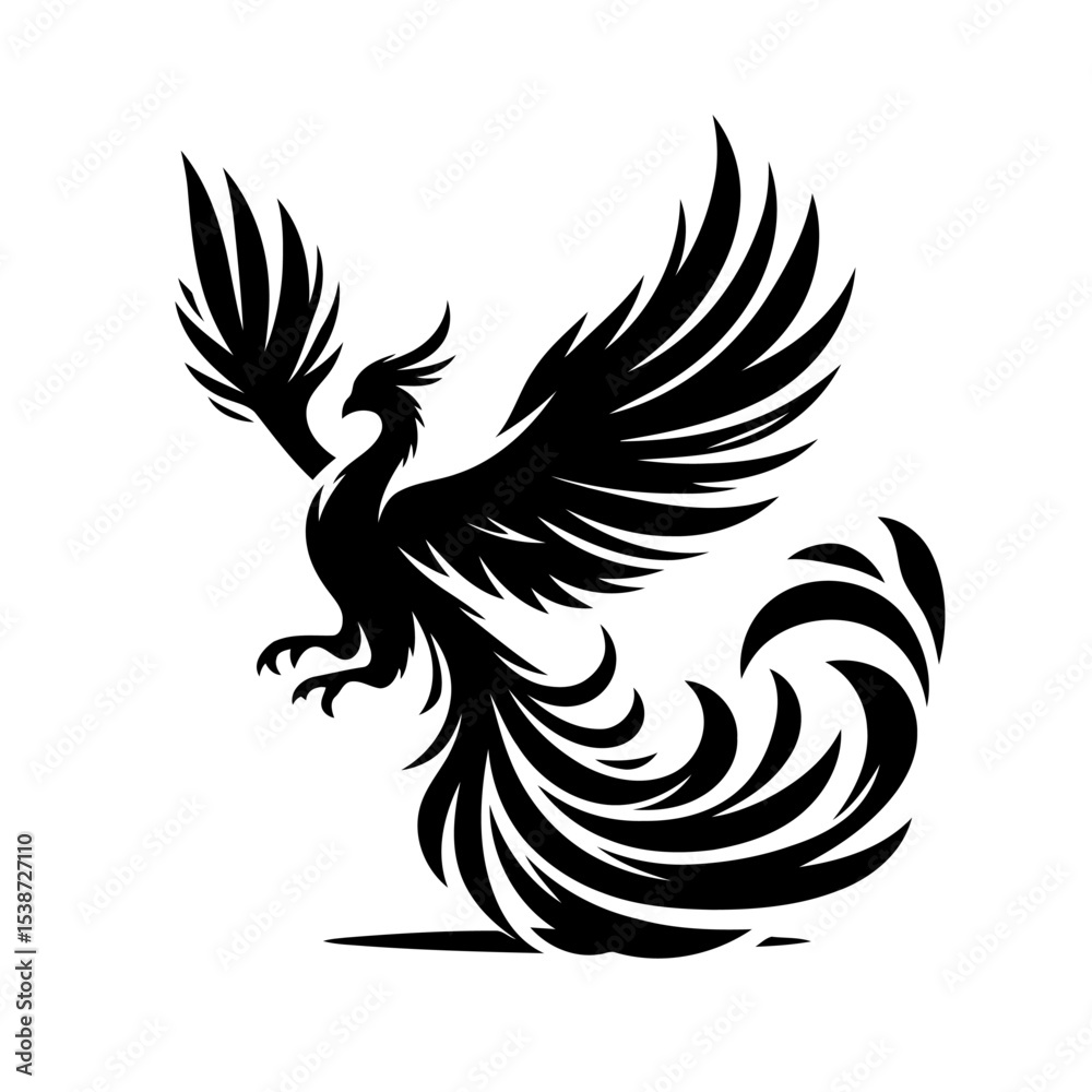 Fototapeta premium Phoenix Vector Of Mythical Bird