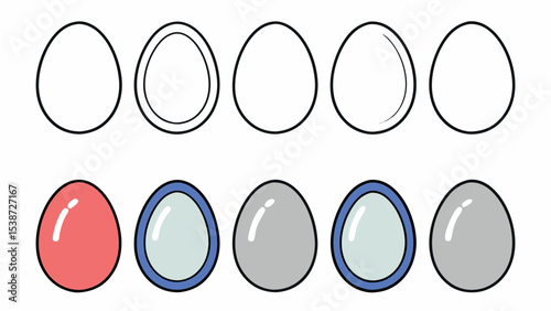 Egg Coloring Stages, Easter Egg DIY, Step-by-Step Egg Decoration