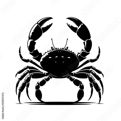 Crab Silhouette Stunning Vector